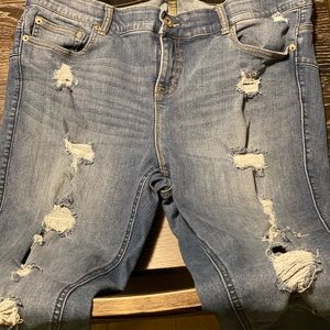 Torrid Bombshell Skinny Jeans - torn denim 18